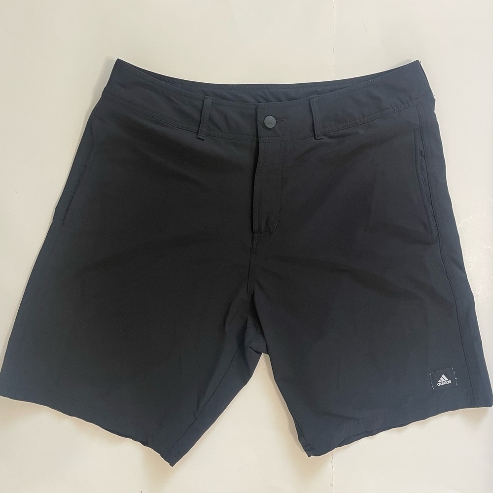 Adidas Mens Black Shorts size 34 lightweight stretch